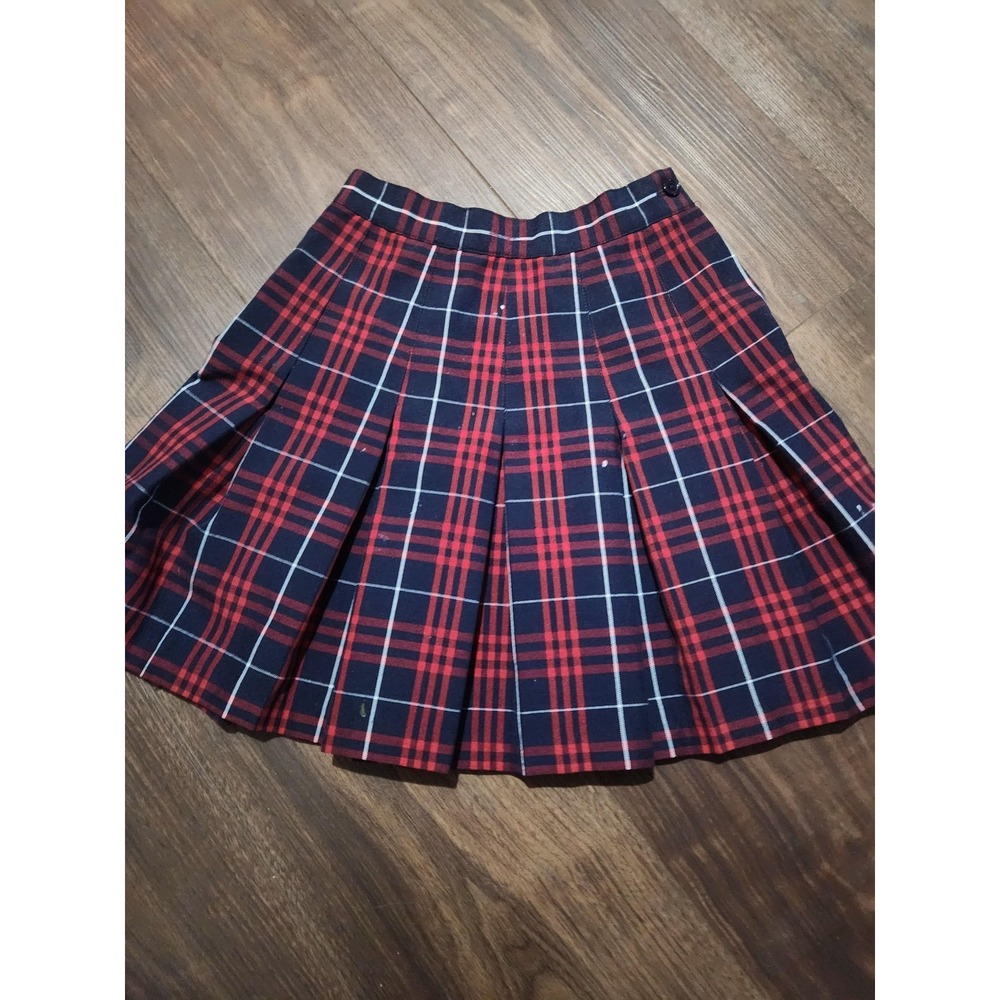 Flynn O'Hara Skirt Girls 10 Multicolor Plaid Pleated School Uniform Kilt